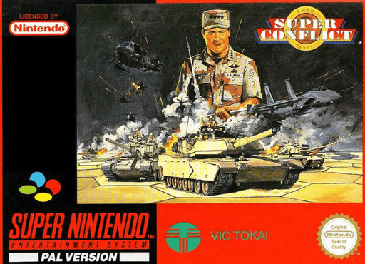 Super Conflict box art for Super Nintendo